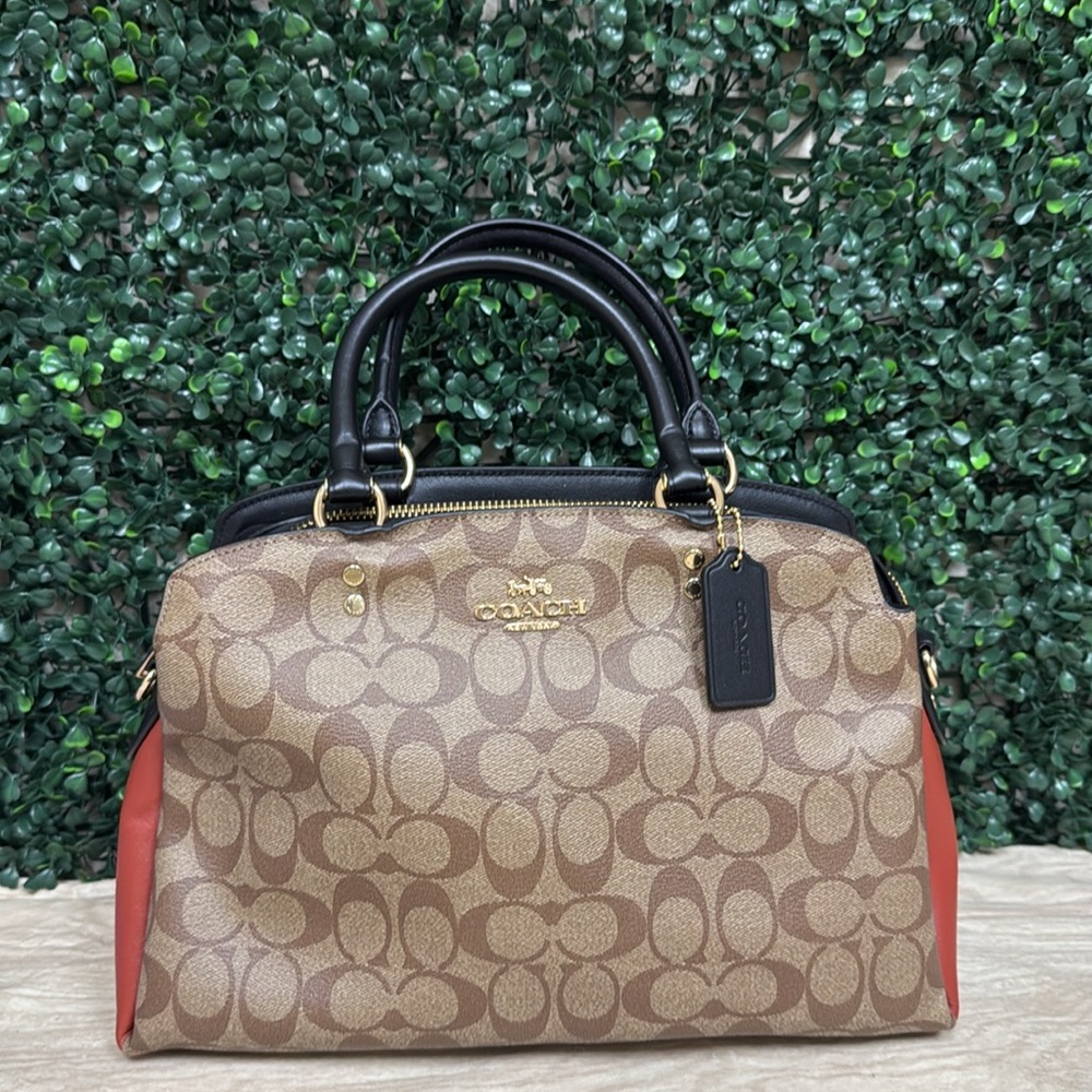 COACH LILLIE CARRYALL IN SIGNATURE CANVES